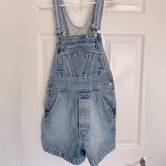 Dr. Martens Denim - DR. MARTENS Vintage 90’s Denim Overall Shorts Women’s Size Small